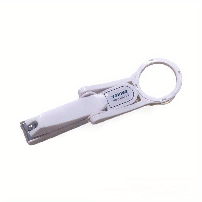 Smart Nail Clipper with Magnifying Glass - Heavy Duty Nail Cutter for Seniors