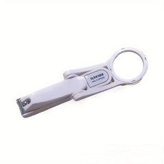 Smart Nail Clipper with Magnifying Glass - Heavy Duty Nail Cutter for Seniors