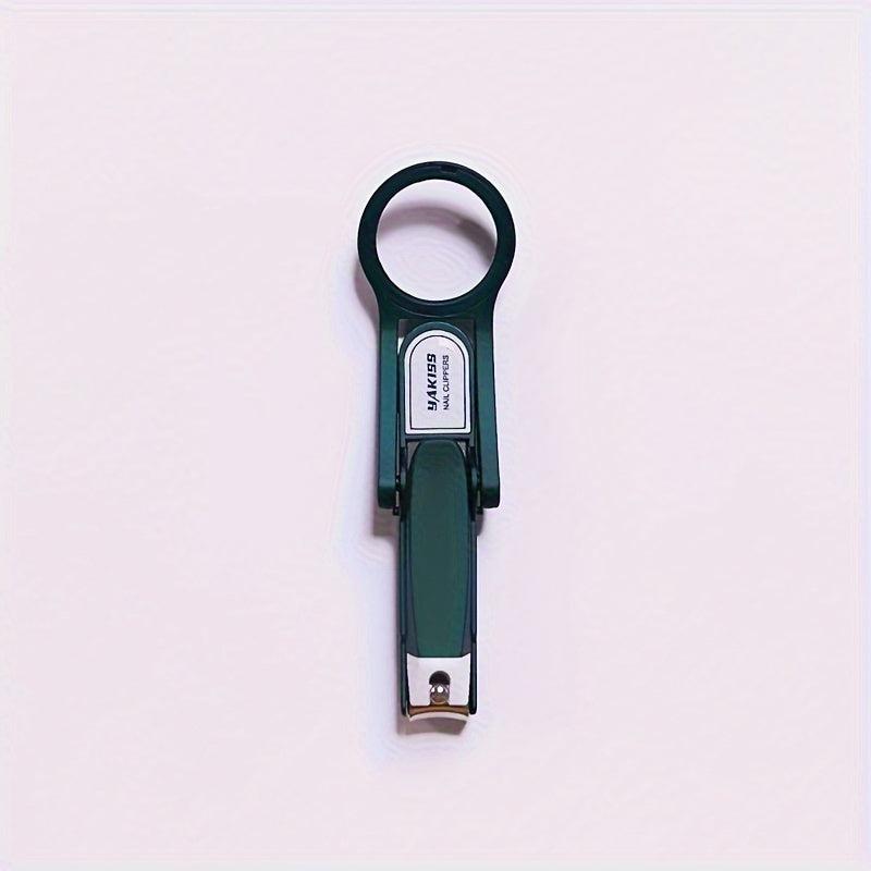 Smart Nail Clipper with Magnifying Glass - Heavy Duty Nail Cutter for Seniors