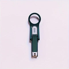 Smart Nail Clipper with Magnifying Glass - Heavy Duty Nail Cutter for Seniors