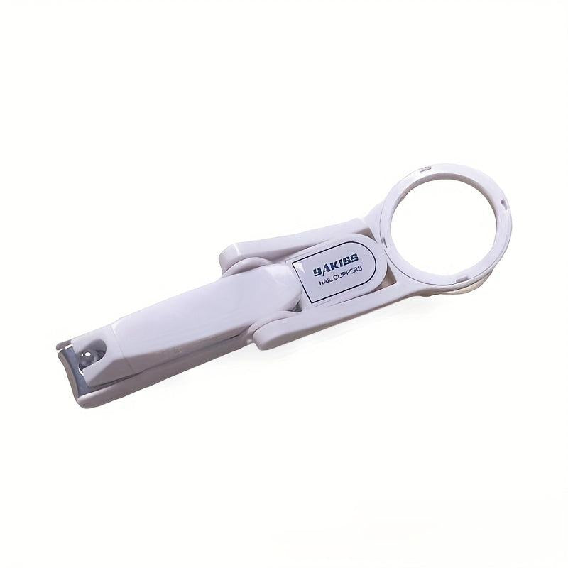 Smart Nail Clipper with Magnifying Glass - Heavy Duty Nail Cutter for Seniors