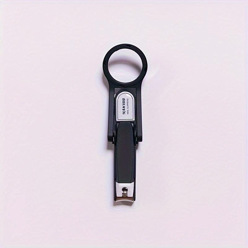 Smart Nail Clipper with Magnifying Glass - Heavy Duty Nail Cutter for Seniors
