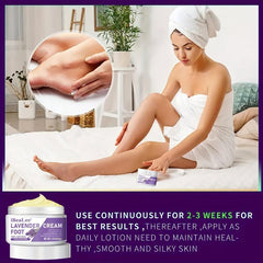 Lavender Foot Cream for Cracked Feet with Tea Tree & Calendula