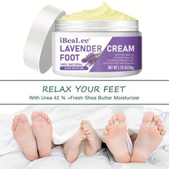 Lavender Foot Cream for Cracked Feet with Tea Tree & Calendula