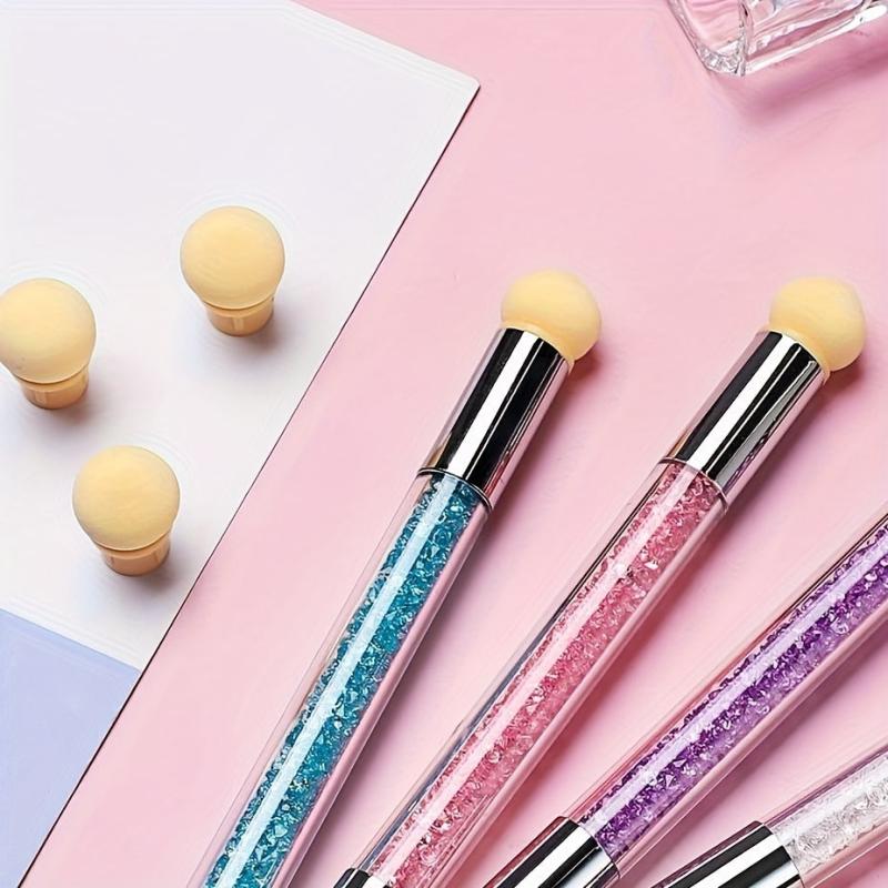 Gradient Shading Nail Art Pen With Rhinestone Handle
