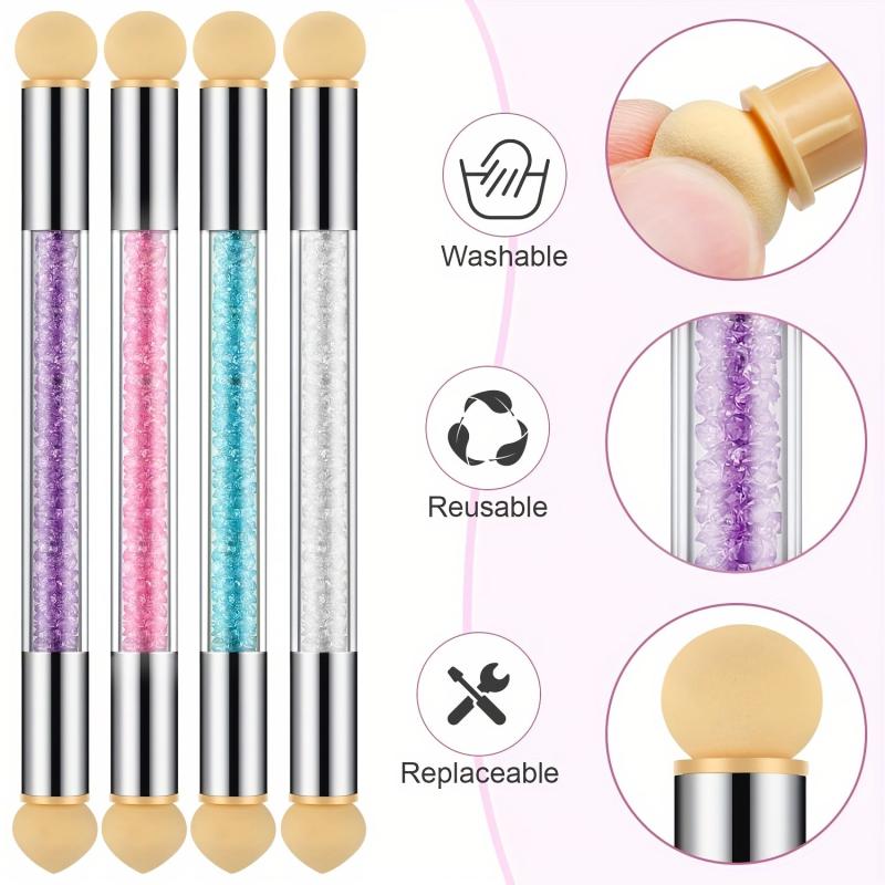 Gradient Shading Nail Art Pen With Rhinestone Handle