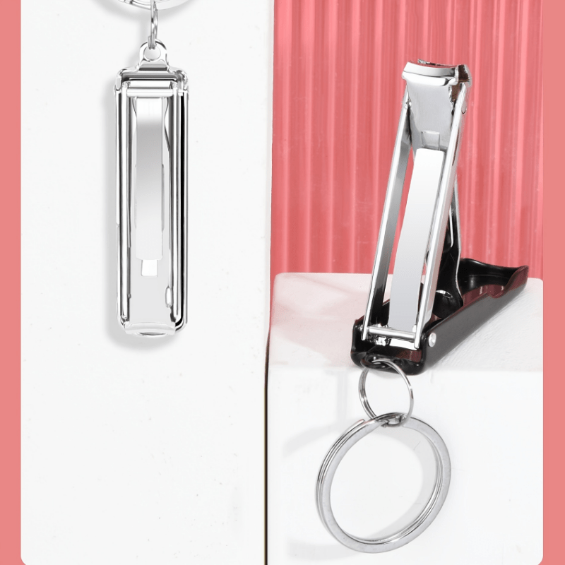 Portable Folding Nail Clipper Key Ring Nail Cutter Nail Care Tool
