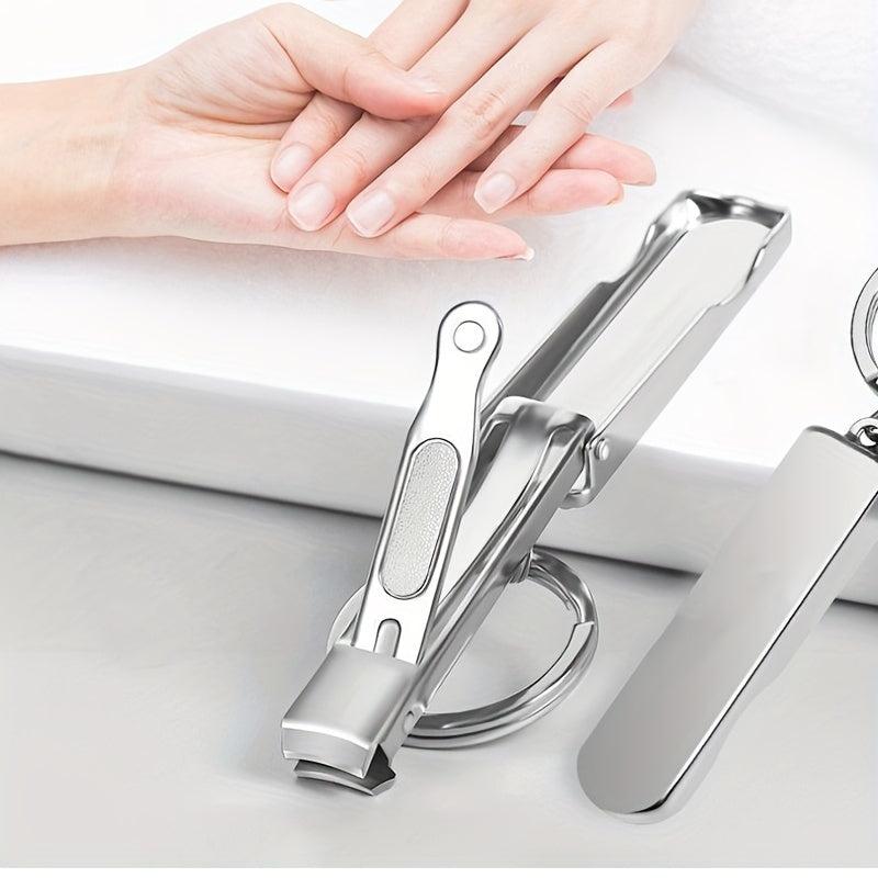 Portable Folding Nail Clipper Key Ring Nail Cutter Nail Care Tool