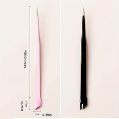 Double Ended Silicone Nail Art Tweezers - Nail Stickers Rhinestones Pick Up Clip
