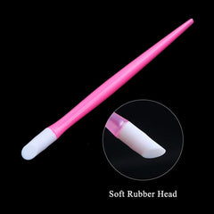 Double Ended Silicone Nail Art Tweezers - Nail Stickers Rhinestones Pick Up Clip