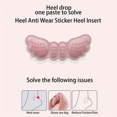 2pcs Heel Stickers Anti-drop Anti-wear Foot Stickers for High Heels