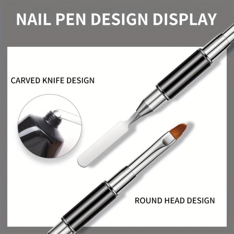 Nail Brushes Uv Extension Gel Double Ended Manicure Pen
