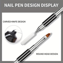Nail Brushes Uv Extension Gel Double Ended Manicure Pen