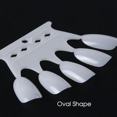 50pcs Clear Crown Nail Art Display Stand with Ring for Manicure Tools