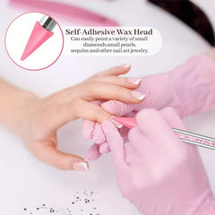 Rhinestone Picker Dotting Pen Dual Ended Diamond Painting Wax Pencil