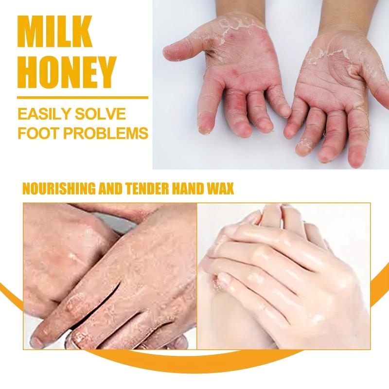 Milk Honey Hand Wax Repair Exfoliate Mask