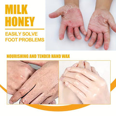 Milk Honey Hand Wax Repair Exfoliate Mask