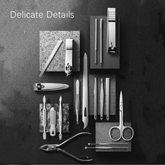 19pcs Nail Care Set for Manicure and Pedicure