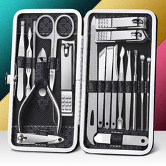 19pcs Nail Care Set for Manicure and Pedicure