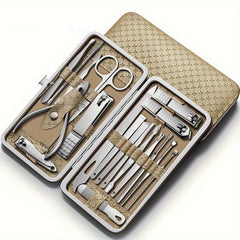 19pcs Nail Care Set for Manicure and Pedicure