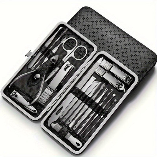 19pcs Nail Care Set for Manicure and Pedicure
