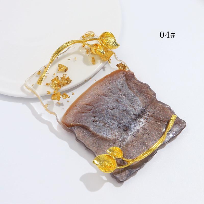 Resin Nail Art Palette with Edge and Stirring Rod