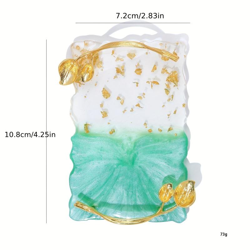 Resin Nail Art Palette with Edge and Stirring Rod