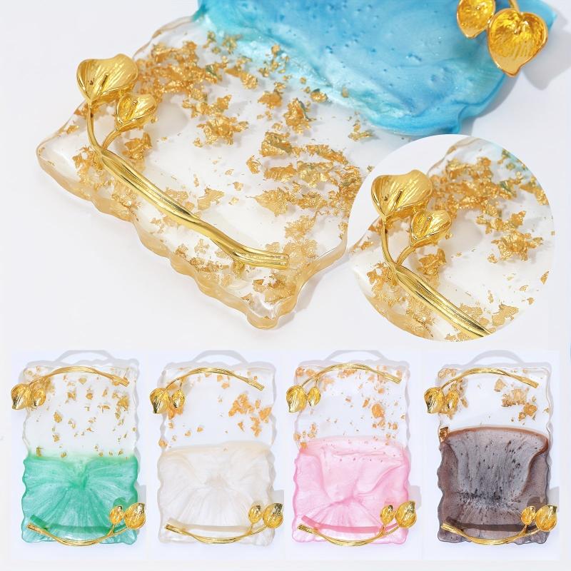 Resin Nail Art Palette with Edge and Stirring Rod