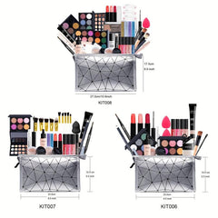 Professional Makeup Set with Bag Eyeshadow Lip Gloss Mascara Blush