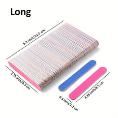 100 pcs Double Sided Wooden Nail File Set for Manicure