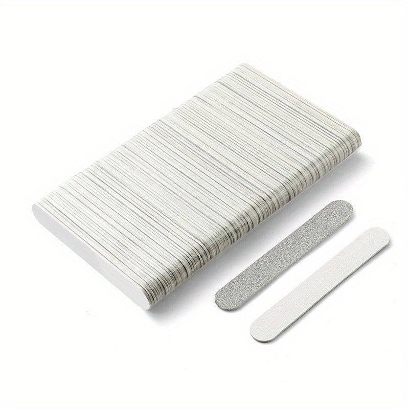 100 pcs Double Sided Wooden Nail File Set for Manicure