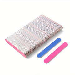 100 pcs Double Sided Wooden Nail File Set for Manicure