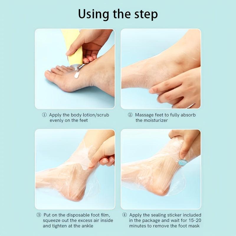 100 200 pcs Paraffin Wax Bath Liners Plastic Feet Protectors