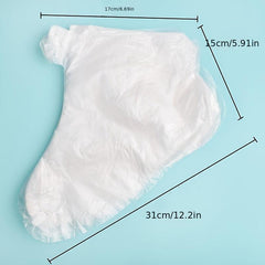 100 200 pcs Paraffin Wax Bath Liners Plastic Feet Protectors