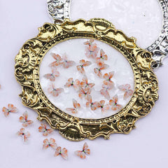 20Pcs Butterfly Nail Rhinestone Resin 3D Charm Set DIY Nail Art Decoration