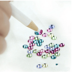 10 Pcs Nail Art Point Drill Pen Diamond Dot Painting Rhinestone Picker Tool