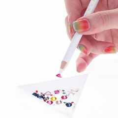 10 Pcs Nail Art Point Drill Pen Diamond Dot Painting Rhinestone Picker Tool