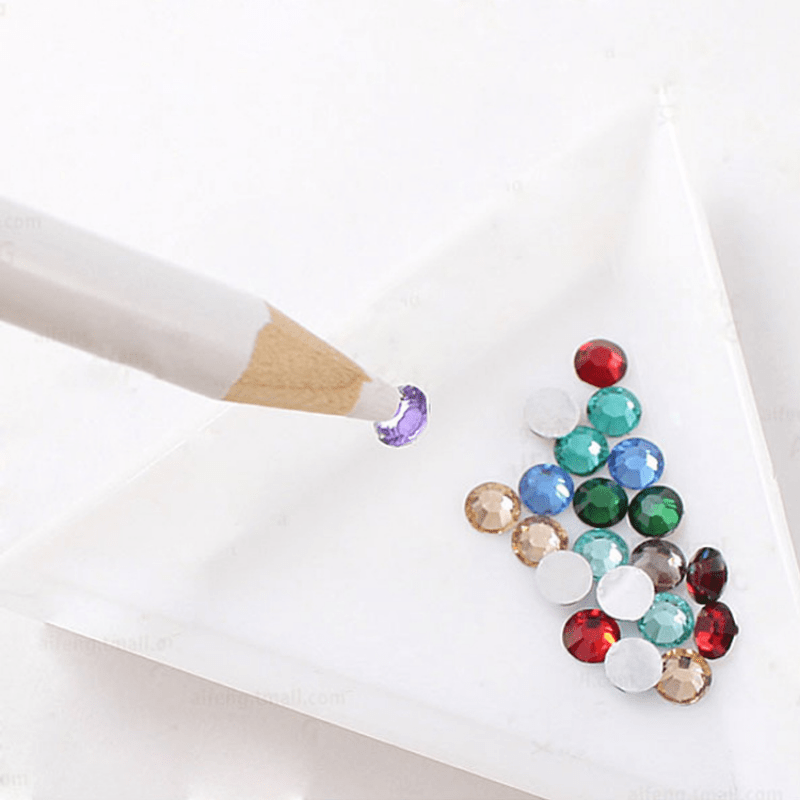 10 Pcs Nail Art Point Drill Pen Diamond Dot Painting Rhinestone Picker Tool