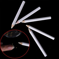 5 Pc Nail Art Set: Dotting Pens, Rhinestone Pickers, Wax Pencils