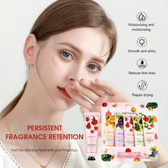 Floral Fruity Hand Cream Gift Set, Deeply Moisturizing, Travel Size Loti