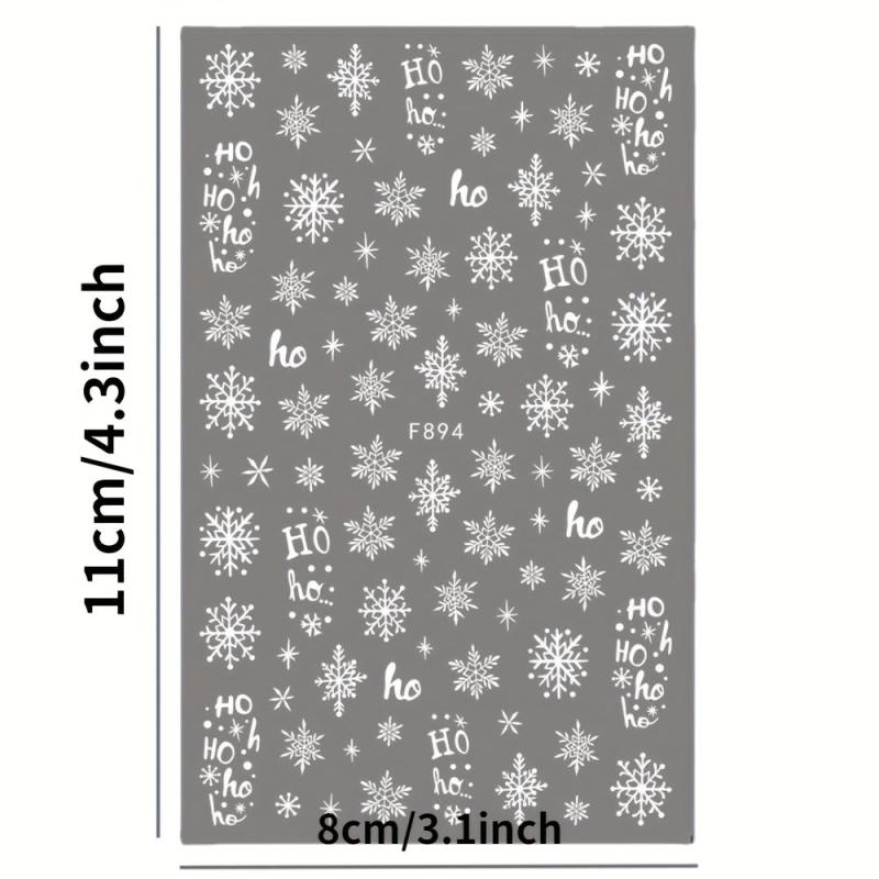 3D Nail Art Stickers Nail Decals For Manicure 5 Styles
