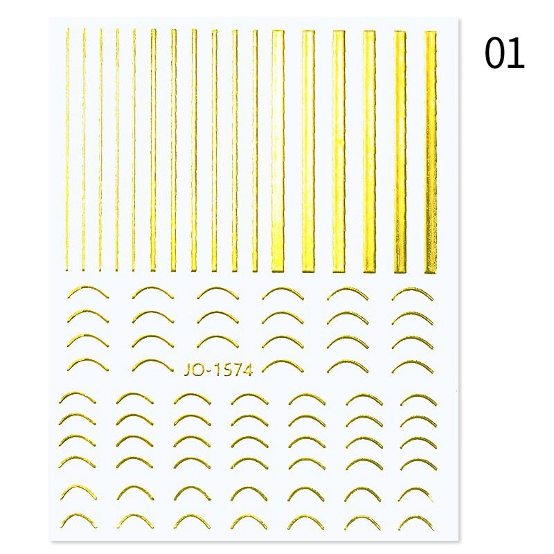 3D Nail Art Stickers Nail Decals For Manicure 5 Styles