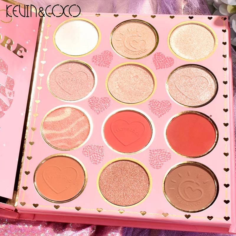 72 Colors Eyeshadow Palette Earth Tone Blush Contouring Highlight