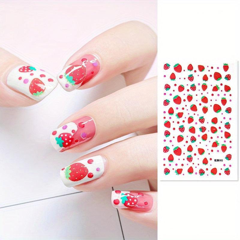 3D Self Adhesive Nail Stickers Nail Art Decals DIY Nail Decoration Accessories