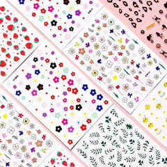 3D Self Adhesive Nail Stickers Nail Art Decals DIY Nail Decoration Accessories