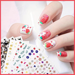 3D Self Adhesive Nail Stickers Nail Art Decals DIY Nail Decoration Accessories