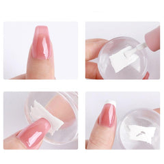Pink Silicone Seal Nail Stamping Kit