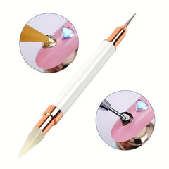Dual-ended Nail Rhinestone Picker Pen DIY Nail Art Pens For Gems