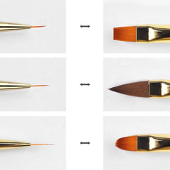 3Pcs Double Head Nail Brush Set French Stripe Art Liner Drawing Brushes