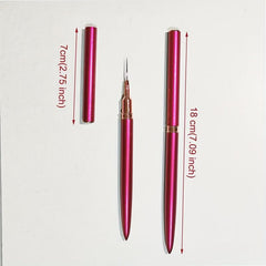 5pcs Nail Art Brushes Set 7 9 11 15 25mm Fine Drawing Delicate Long Stripe Brush